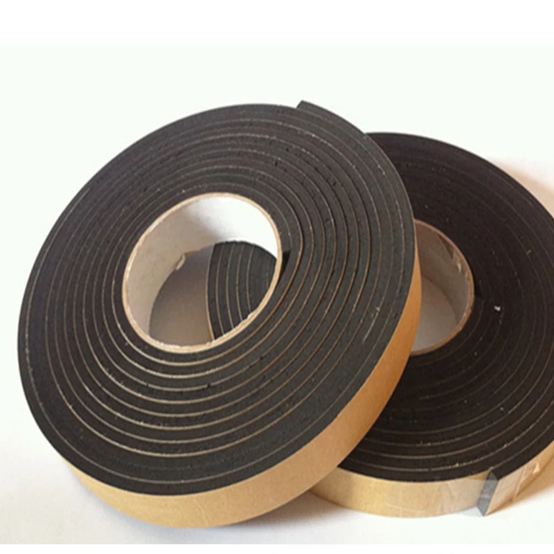 Hardware TUPARKA 2 Rolls Rubber Seal Strip D Type Foam Seal Tape Self