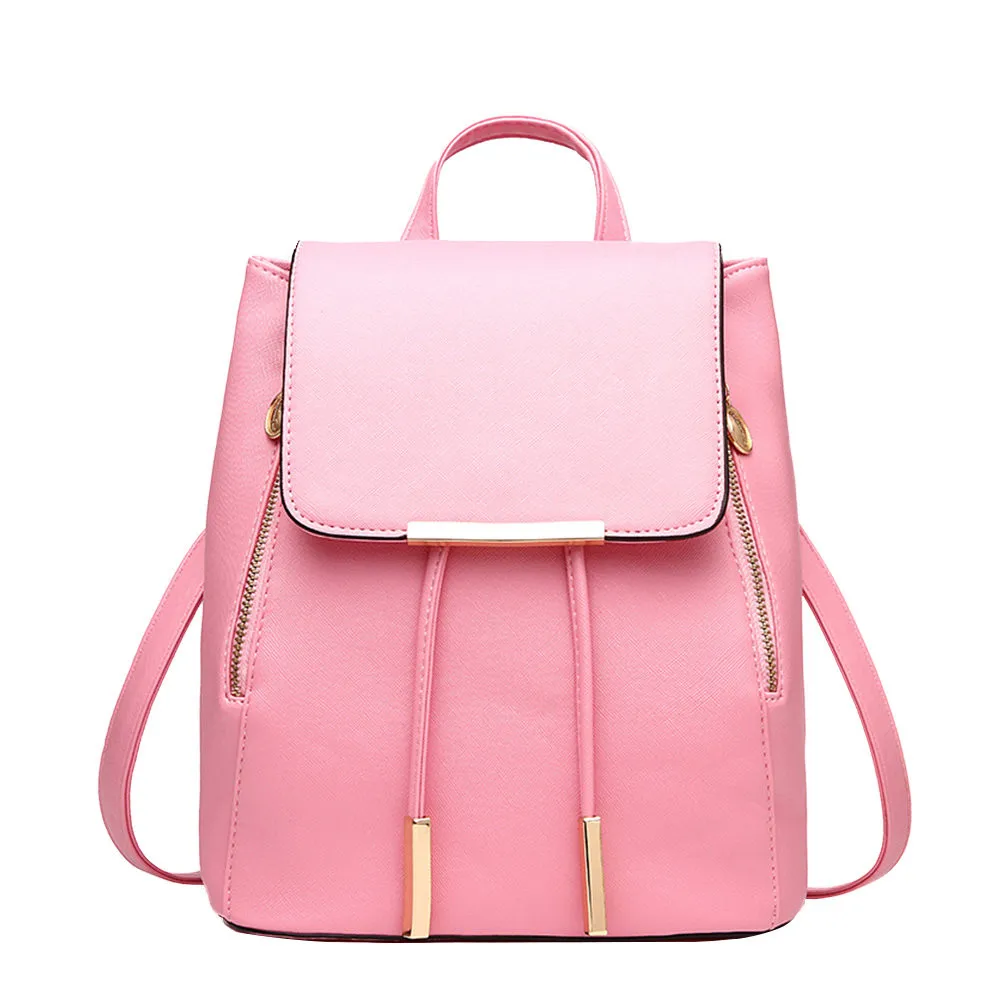 

2019 new backpack college wind casual backpack High Quality Youth Leather Backpacks Korean wave fashion ladies backpack H30516