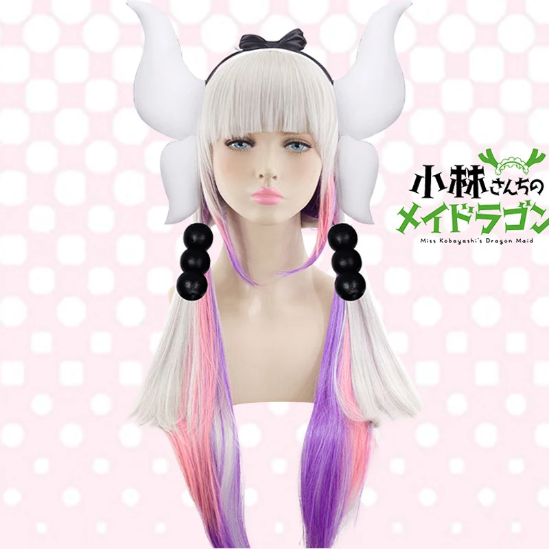 Парик для косплея девушка LIVA NEW Miss Kobayashi's Dragon Maid парик Кана Камуи косплей костюм