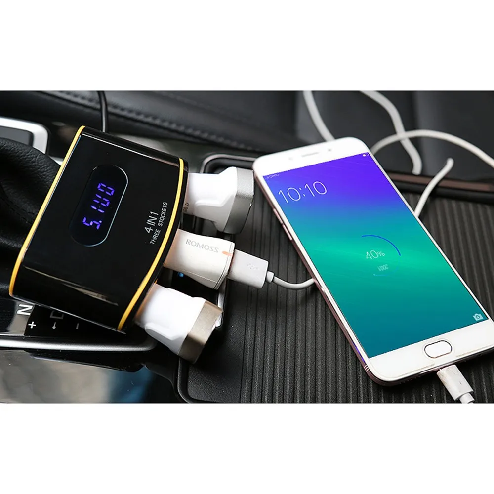 Kongyide автомобильное зарядное устройство usb 3 способ нескольких гнездо Автомобильное зарядное устройство легче Разветвитель USB DC 12 В 30 В PLUG