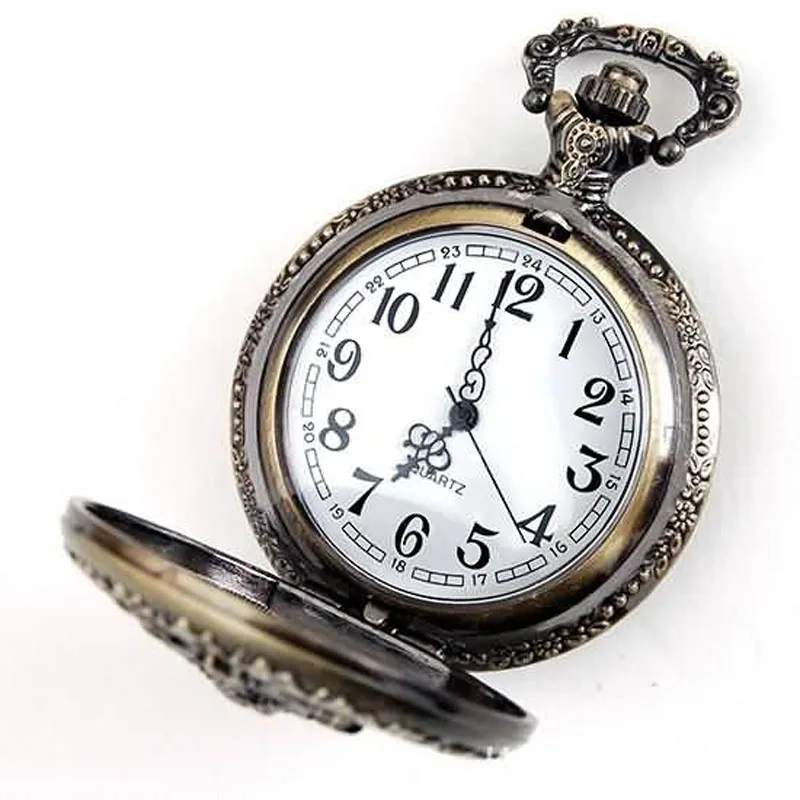SEWOR винтажные Бронзовые памятные сокровища антикварные кварцевые карманные Fob часы