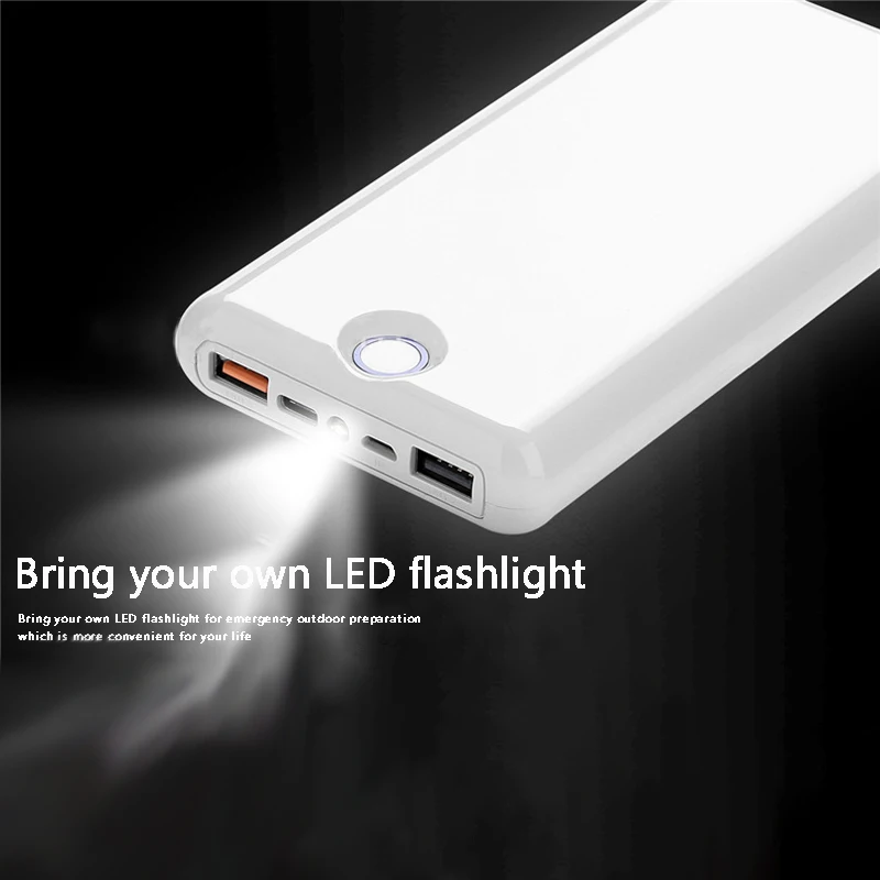 

Quick Charge 3.0 Power Bank 30000mAh 2 Outputs Powerbank Dual QC3.0 External Battery Charger For Mobile Phones Poverbank
