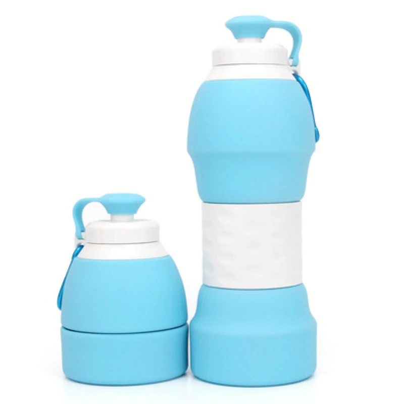 

580ml Creative Silicone Sports Drinking Water Bottle Collapsible Foldable Leak Proof Outdoor Camping My Water Bottle BPA Free