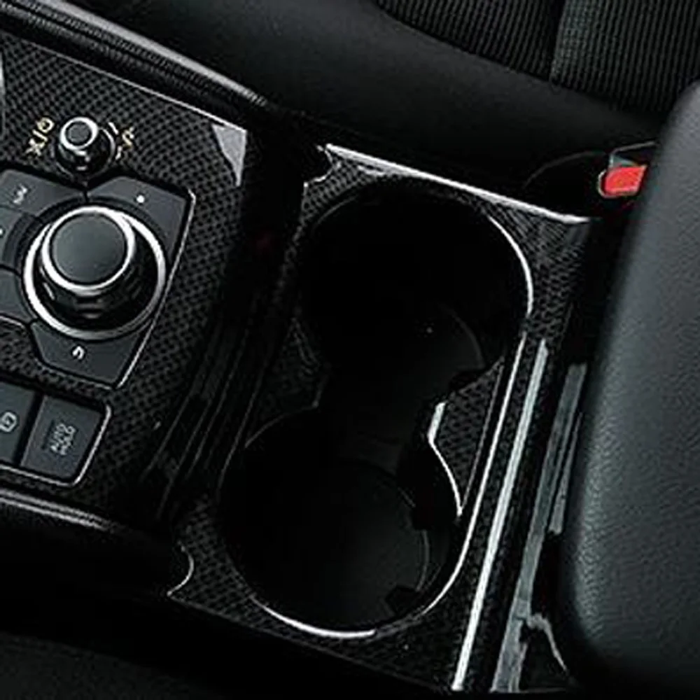 

For Mazda CX5 CX-5 KF 2017 2018 2019 ABS Car Water Cup Holder Decal Car Frame Box Cover Trim Sticker Accessories Styling