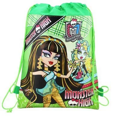 2 шт. Призрак для девочек Monster High двусторонняя печать нетканый мешок Луч порт шнурок сумки карандаш сумки