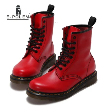 

Fashion Red Boots Women Shoes Boots Red Ankle Boots Red Leather Boots Genuine Leather Motorcycle Footwear Shoes