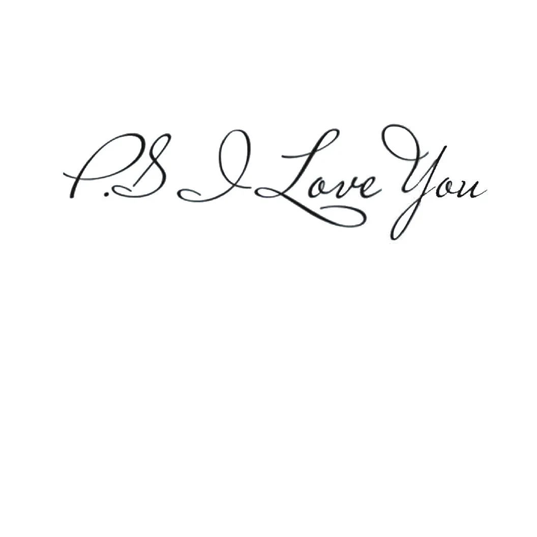 16 см X 60 см PS I Love You, настенные художественные наклейки, домашний декор, знаменитые вдохновляющие цитаты, съемные наклейки на стену для гостиной, спальни, 18 октября
