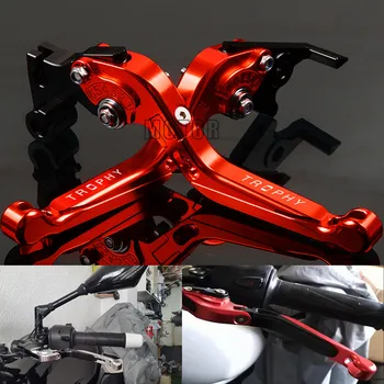 

Motorcycle Accessories Extendable Adjustable Folding Aluminum Brake Clutch Levers For TRIUMPH TROPHY 2013 2014 2015 Handle Grips