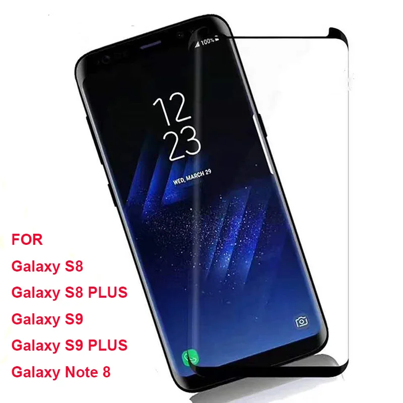 3D Защитная пленка для Samsung Galaxy Note 8 S8 plus S9 Plus закаленное стекло (не полное