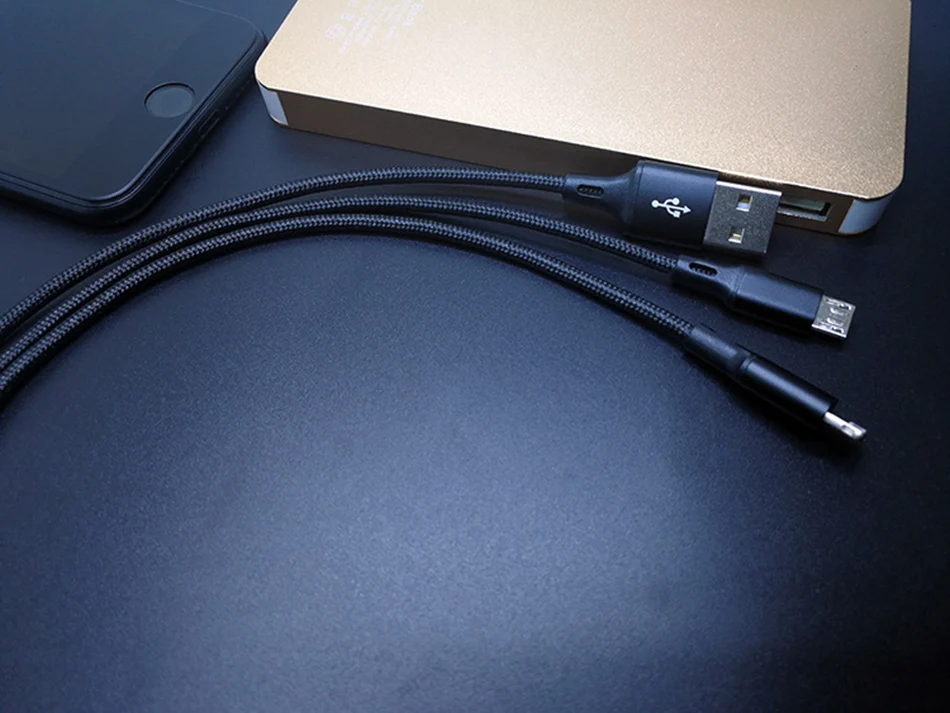 NOHON 2 в 1 USB B 8 контактный кабель для зарядки освещения для Iphone X 8 7 6 6S 5 XS MAX Micro USB для samsung S7 S6 huawei кабель зарядного устройства
