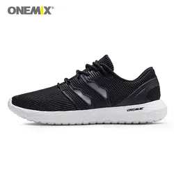 ONEMIX черные кроссовки для Для мужчин Для женщин Soft 270 вамп удобная обувь для тенниса Max 12