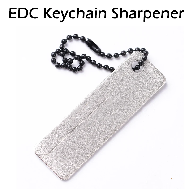 

1 PC EDC Pocket Diamond Stone Sharpener Keychain Outdoor Camping Tool Fish Hook Knife Finger Nail File Wholesale