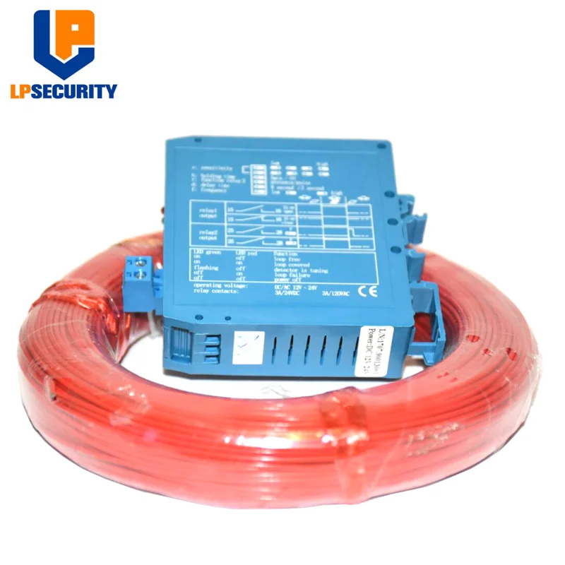12V 24V Loop Detector for Gate and Traffic Control w/ 50 meter Induction Coil Cable