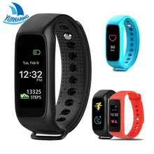 YH Bluetooth Умный Браслет Heart Rate Monitor Фитнес Tracker Полный цвет TFT-LCD Экран Smartband для IOS Android os пк ми Группа 2