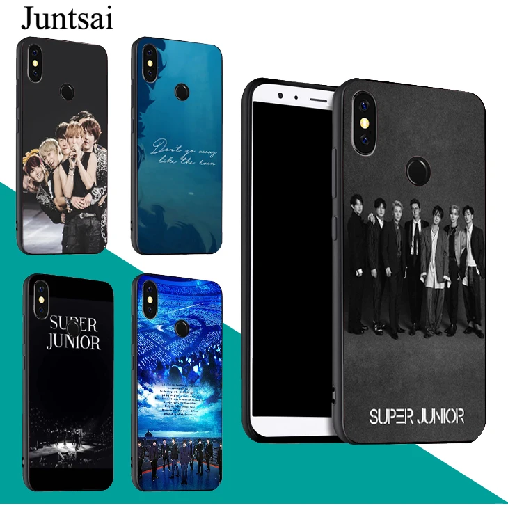 Чехол Super Junior Korean Kpop Band для Red mi Note 9 Pro 9S 8T 8 9A 9C Mi 9T 10 Lite POCO X3 Couqe|Бамперы| |