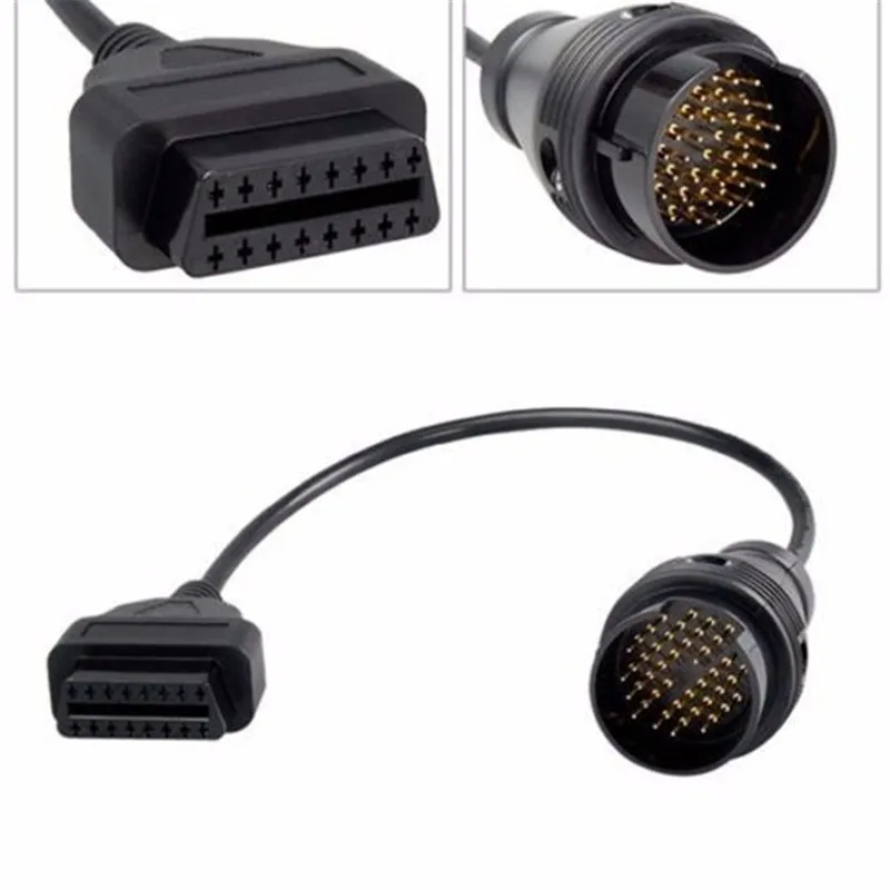 

38 Pin to OBD 2 OBD2 16 Pin Diagnostic Adapter Connector Cable for Mercedes Benz