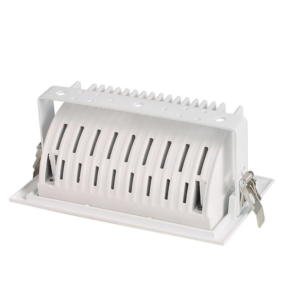 Luz de Inundação 2 Pçs e lote 40 w Praça Retangular Levou Downlight Alta Potência Levou Downlight Loja Interior Levou Girar Ângulo Ac110 240v 2 2 pçslote 40 w Praça Retangular levou