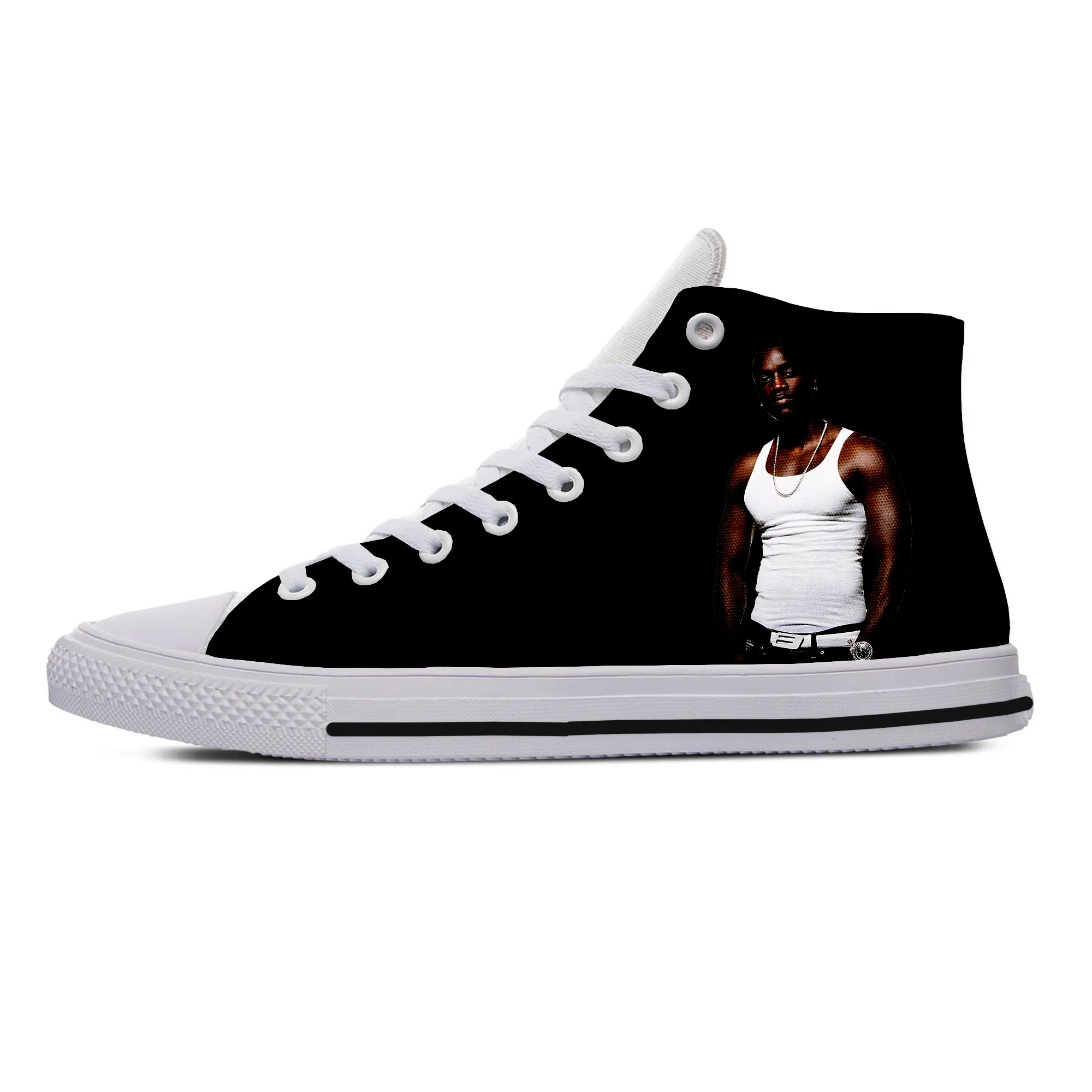 

2019 hot fashion 3D Akon High Sneakers for men/women high quality 3D printing handiness casual shoes