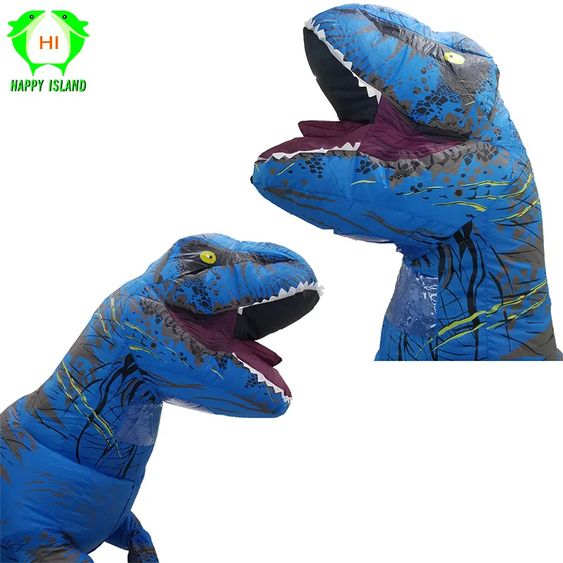 Надувные костюмы динозавров Парк Юрского периода динозавра Хэллоуин косплей, карнавальный костюм для взрослых детей