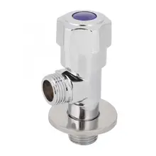 G1/" Мужская резьба медный Угловой запорный клапан для ванной комнаты управление выходом на воду клапан угловой клапан для водопроводного крана холодная горячая вода