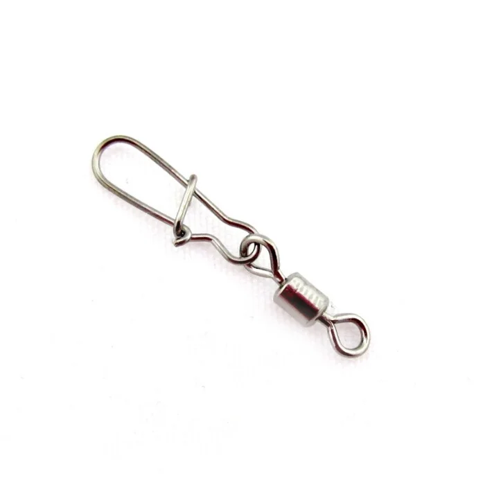 

2.5cm rolling swivel with snap connector fishing accessories100pcs/lot