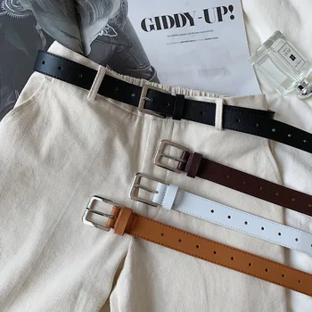 

2019 Simple 4-colors Designer Unisex Leisure Tide Korean style Jeans Single Loop Belt