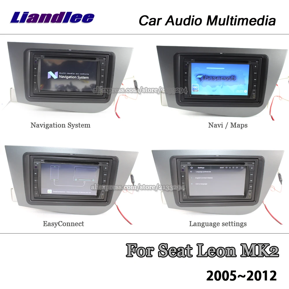 Perfect Liandlee Android 7.1 UP For Seat Leon MK2 2005~2012 Stereo BT Video Wifi DVD Player Carplay Map GPS Navi Navigation Multimedia 1