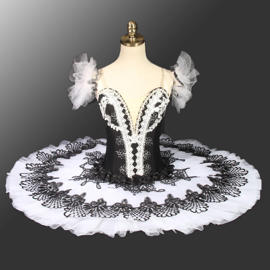

Professional Ballet Tutu Adult Black White Nutcracker Pancake Performance Ballet Tutu Harlequin Ballet Pancake Tutu Black Red