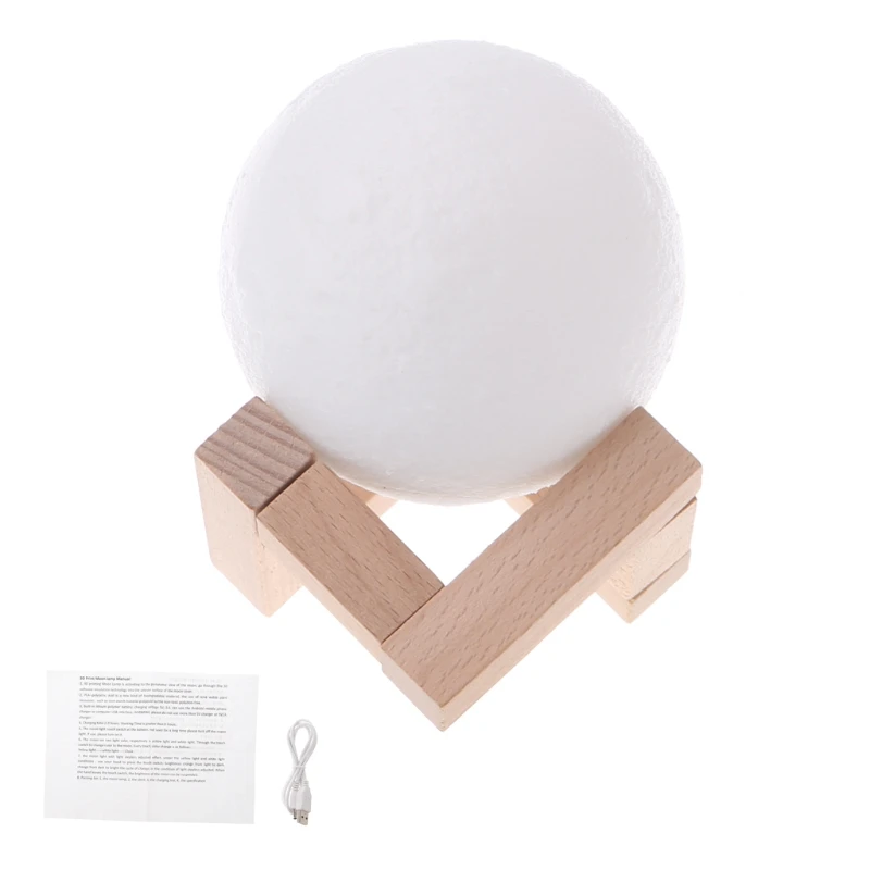 3D Magical LED Luna Night Light Moon Lamp Desk USB Charging Touch Control Home Decor | Лампы и освещение
