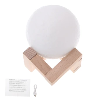 

3D Magical LED Luna Night Light Moon Lamp Desk USB Charging Touch Control Home Decor