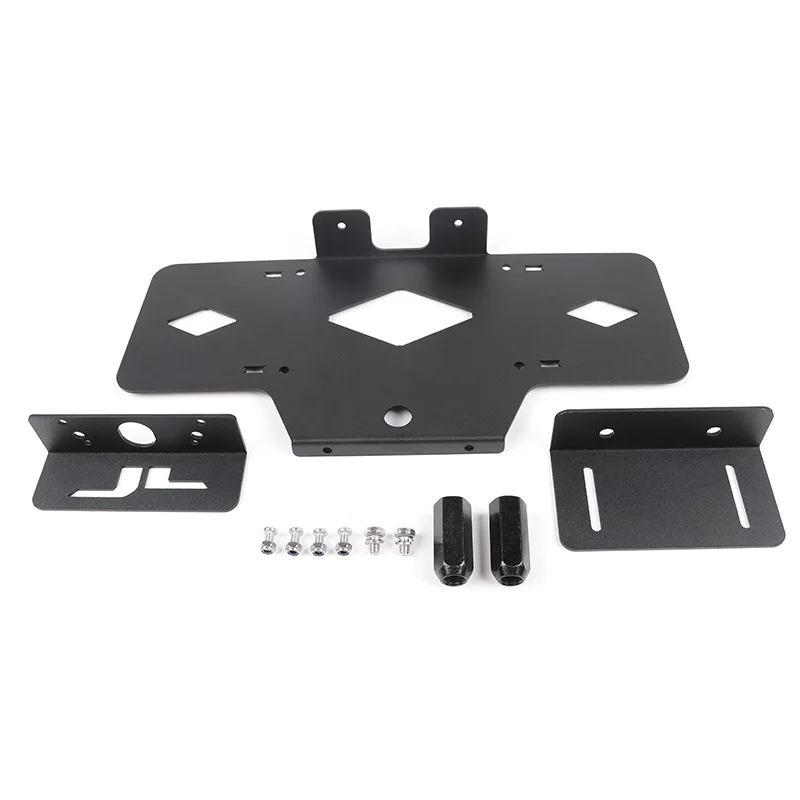 BAWA держатель номерного знака для Jeep Wrangler JL+ запасная шина Кронштейн номерного знака аксессуары для Jeep Wrangler jl - Цвет: Black