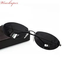 WEARKAPER, ультралегкие Матричные солнцезащитные очки Morpheus, стимпанк, фильм, очки, мужские, без оправы, классические, овальные очки, Oculos Gafas De Sol