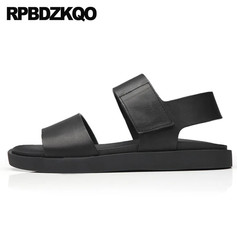 

brown beach flat open toe 2019 outdoor waterproof native black breathable men sandals leather summer fashion casual water shoes