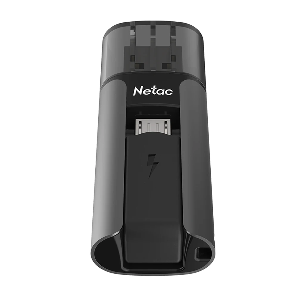 Netac U295 двойной Micro usb зарядка флэш-накопитель черный 16 ГБ 32 ГБ 64 ГБ USB 2,0 флэш-диск USB2.0 OTG Флешка для Android телефона ПК