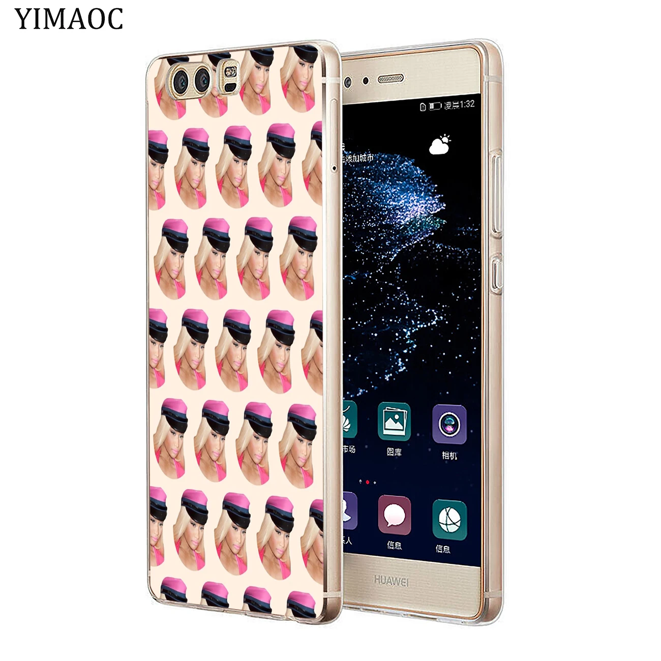 Мягкий силиконовый чехол YIMAOC nicki minaj для Huawei P30 P20 Pro P10 P9 P8 Lite 2016 2017 P smart Z 2019|Бамперы| |