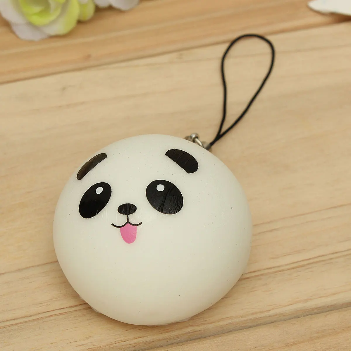 Grosir Lucu Kartun Panda Tas Roti Licin Tali Liontin Rantai Jangan