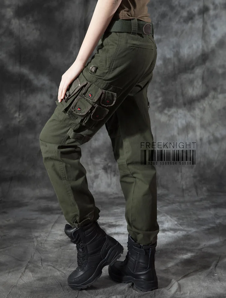 Новые женские армейские тактические штаны с несколькими карманами рабочие брюки-карго