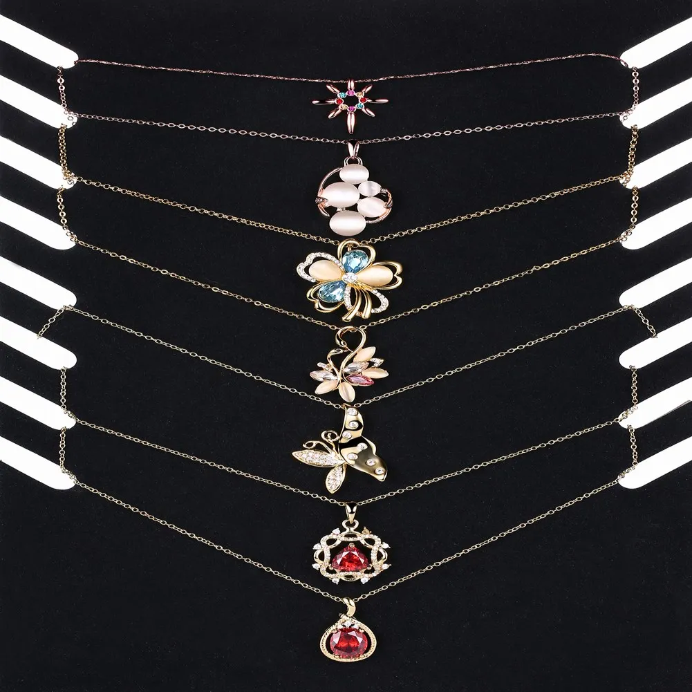 

Silver Color Flower With Clear CZ Pendant Necklace for Women Fashion Jewelry Wedding Accessories