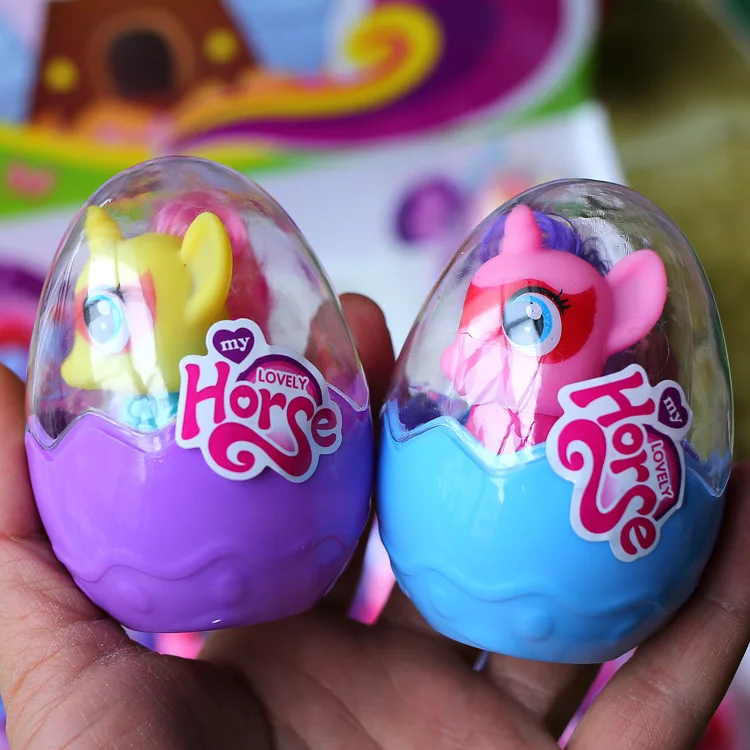 1 random delivery new best selling cartoon doll model pony egg decoration ornament toy