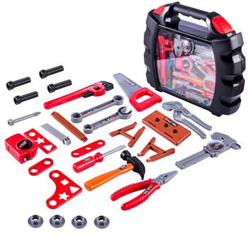 

23/25/27/31pcs Simulation Electronic Maintenance Tools Repair Tool Toy Pretend Play Set Portable Toolbox Educational DIY Toys