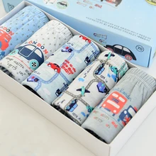 5 шт./лот, боксеры, нижнее белье для мальчиков, детские трусики с рисунками, хлопковые трусы для мальчиков, трусики для подростков, трусики для мальчиков, трусы с принтом автомобиля, szie10