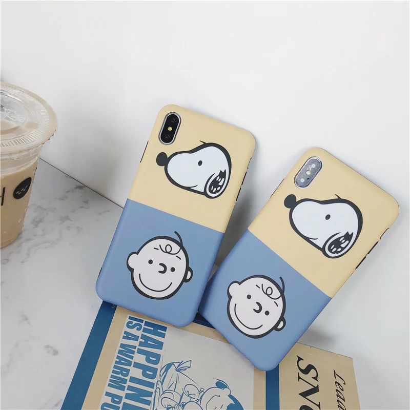 

Jelly cartoon dog phone case for iphone 8 7 6 6s plus silicone soft character children face fundas for iphone xs max xr x coque