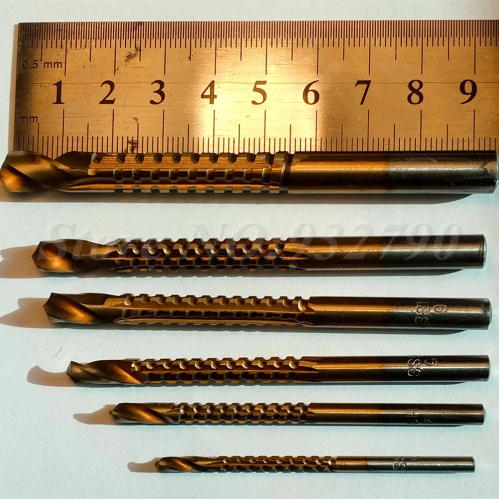 Titanium Coated HSS Drill Bit Electric Drill Plastic Metal Hole Grooving Drill Saw Carpenter Woodworking Tools
