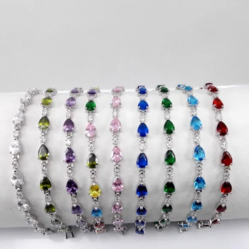

Top Quality 2017 new Designer Colours AAA Zircon Bracelets And Bangles Fashion Jewelry Free Shipping BR0071