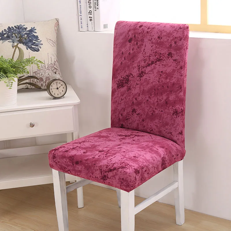 

Spandex Kitchen Dinning Chair Cover Removable Elastic Seat Chair Protector Cover Slipcover for Wedding 1 PC Home Decoration