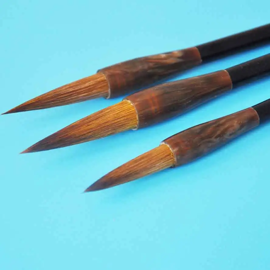 Pacote de Cabelo Estacionária da Fonte da Arte Pintura a Óleo do Artista Unidades Fuinha Caligrafia Chinesa Pintura Brush Pen Escova 3 - 2 Material escolar e de escritório