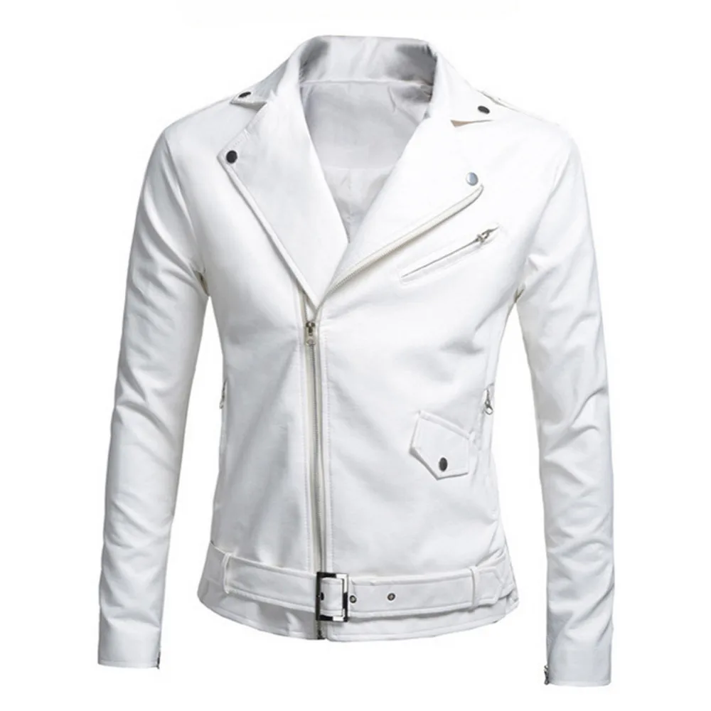 

2017 PU Leather Jacket Men Basic Coat Wool Leather Men's Jackets Slim Leather Motorcycle Jackets Trench Parkas Plus Size XXXL