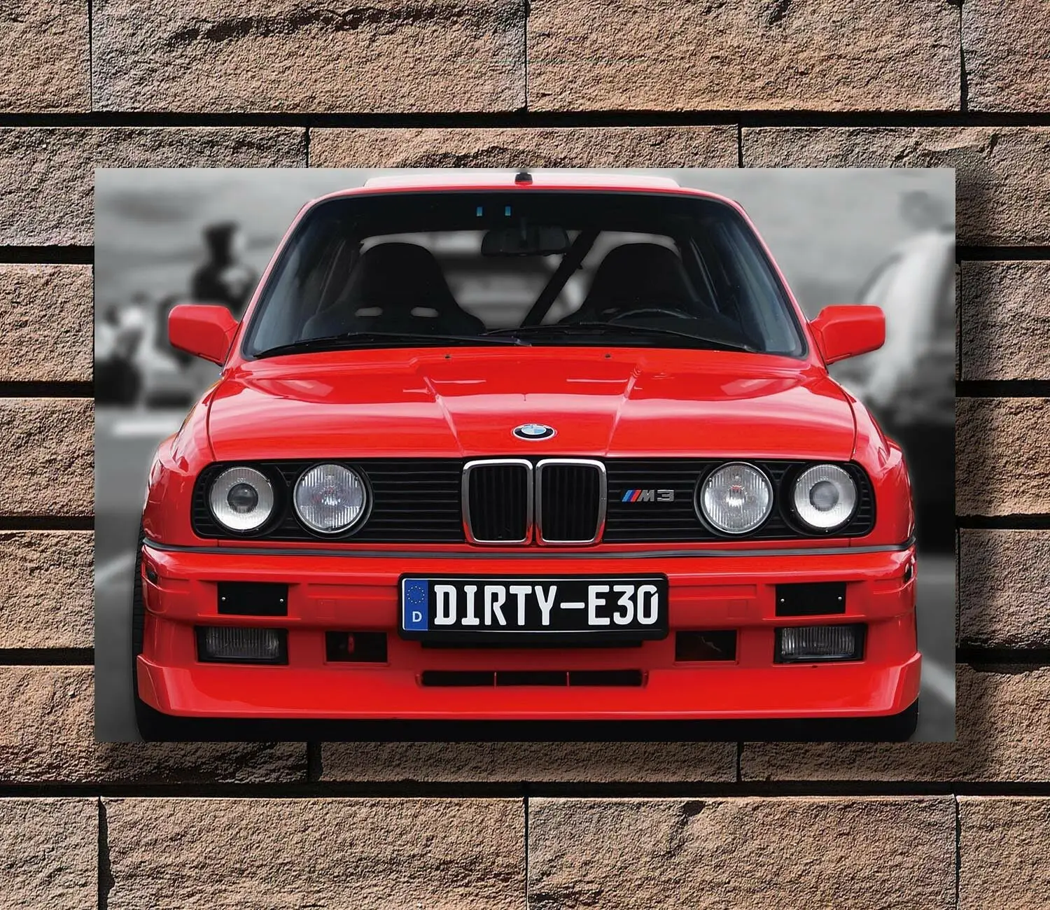 Q0082 Плакаты и печать Горячая 8x12 24x36 BMW E30 M3 Красный Модный уличный подарок гоночный