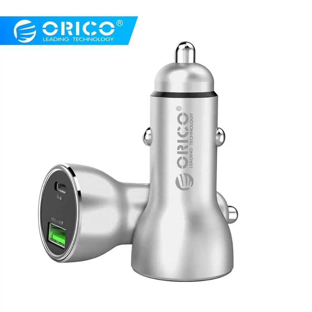 ORICO UPD 2U PD3.0 30W Quick Charge USB Car Chargers For iPhone XS Max