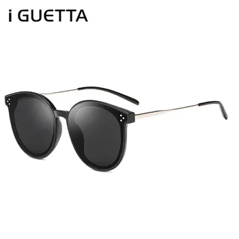 

iGUETTA Round Clear Sunglasses Women 2019 Retro Big Frame Design Men Sunglasses Luxury Brand Oculos De Sol Feminino IYJB116